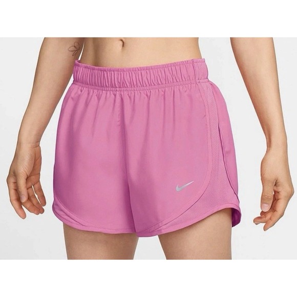 Nike Women's Dri-FIT Tempo Mid-Rise Brief-Lined Running Shorts pink plus size 3X - Picture 1 of 8